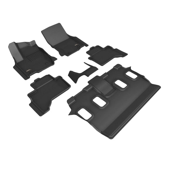 3D Maxpider 2024-2026 Fits Lexus Gx 7-Seat Kagu Black 1st 2nd 3rd Rows With Cool Box Floor Mats L1LX09501509
