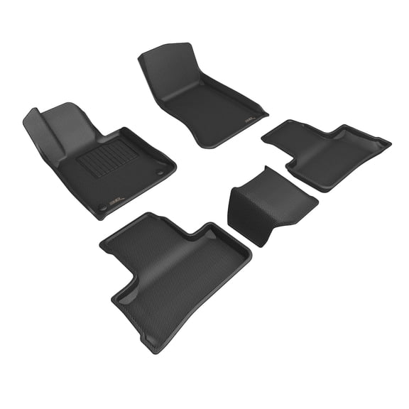 3D MAXpider Custom Fit Kagu Floor Mat (Black) Compatible with Mercedes-Benz Glc Coupe 2023-2026 - Full Set