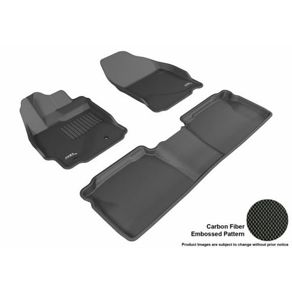 3D Maxpider Custom Fit Complete Kagu Black Floor Mat for 2014-2015 Scion TC Models