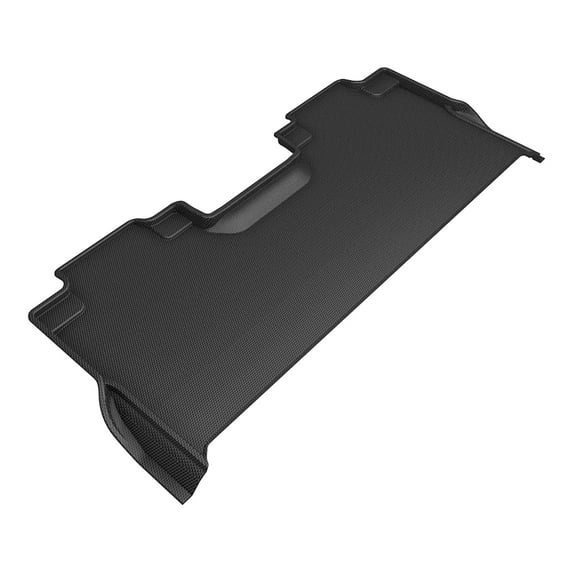 3D MAXpider Custom Fit Kagu Floor Mat (Black) Compatible with Ford F-150 Supercrew 2021-2024 / F-250/350/450/550 Crew Cab 2017-2024 Bench Seat (Vinyl Floor, w/Underseat Storage) -Second Row