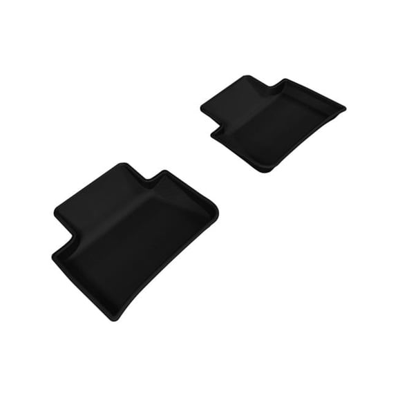 3D Maxpider Second Row Custom Fit Kagu Black Floor Mat for 2015-2016 Porsche Macan Models - Black