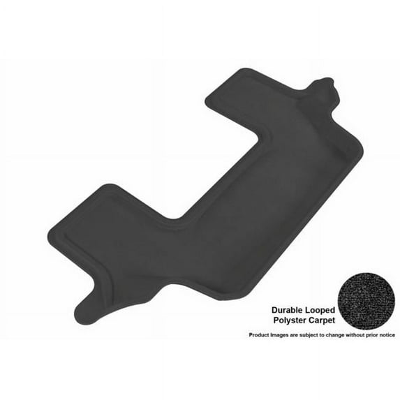 3D Maxpider Third Row Custom Fit Classic Black Floor Mat for 2009-2015 Ford Flex Models