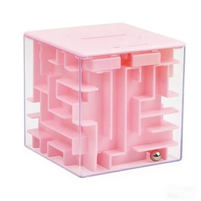 3D Maze Puzzle Coin Bank, Brain Teaser For Desk And Home, Interactive Puzzle For All Ages,7Cm