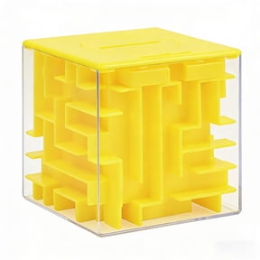 3D Maze Puzzle Coin Bank, Brain Teaser For Desk And Home, Interactive Puzzle For All Ages,7Cm