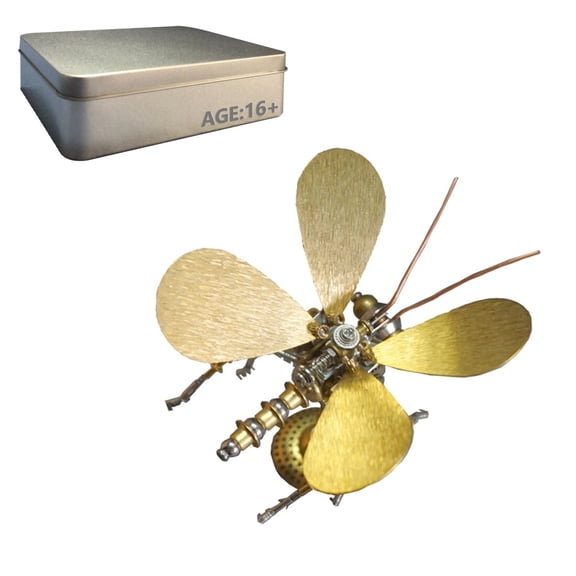 3D Mechanical Butterfly Metal Model Kit, 150PCS DIY Insect Assembly Puzzle, Creative STEM Desk Display Art for Adults