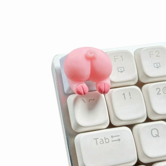 3D Mechanical Keyboards Creative Pink Piggy Rabbit Cats Bear Butt Gamer Keyboards Keycaps for Office Decompression