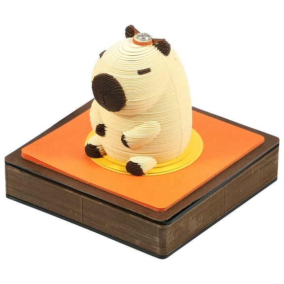 3D Memo Pad Art Calendar 2025 Panda 3D Calendar Tear Away Paper Sculpture Notepad DIY Notes Time Piece Calendar Creative Desk Calendar with Light