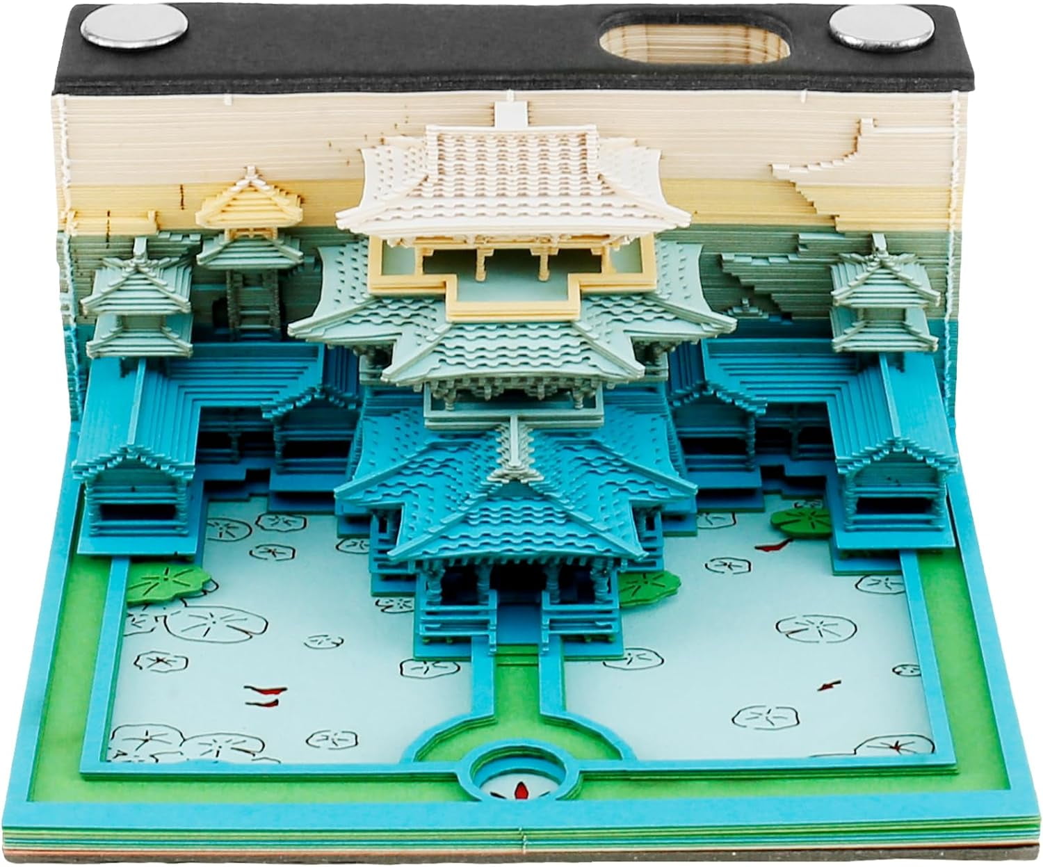 Memo Pad 3D Strappabile A Forma Di Casa Dell'Albero - 200 Fogli Rosa, Con Scatola Acrilica, Ideale Per Appunti E Decorazione