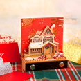 3D Memo Pad Christmas House with LED Light Notepad NonSticky Notes