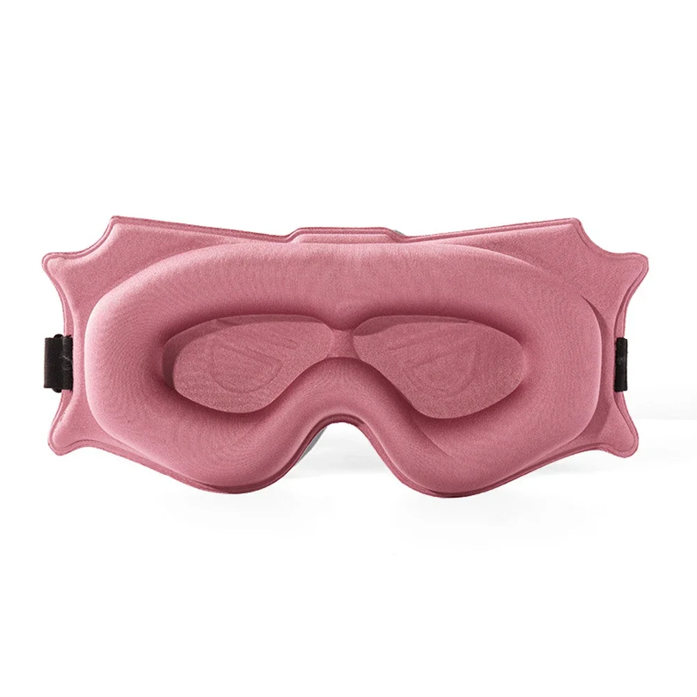3D Memory Foam Silk Sleep Mask Soft Eye Patches Comfort Three Dimensiona Design Face Sleeping Mask Eyeshade Breathable Women Men