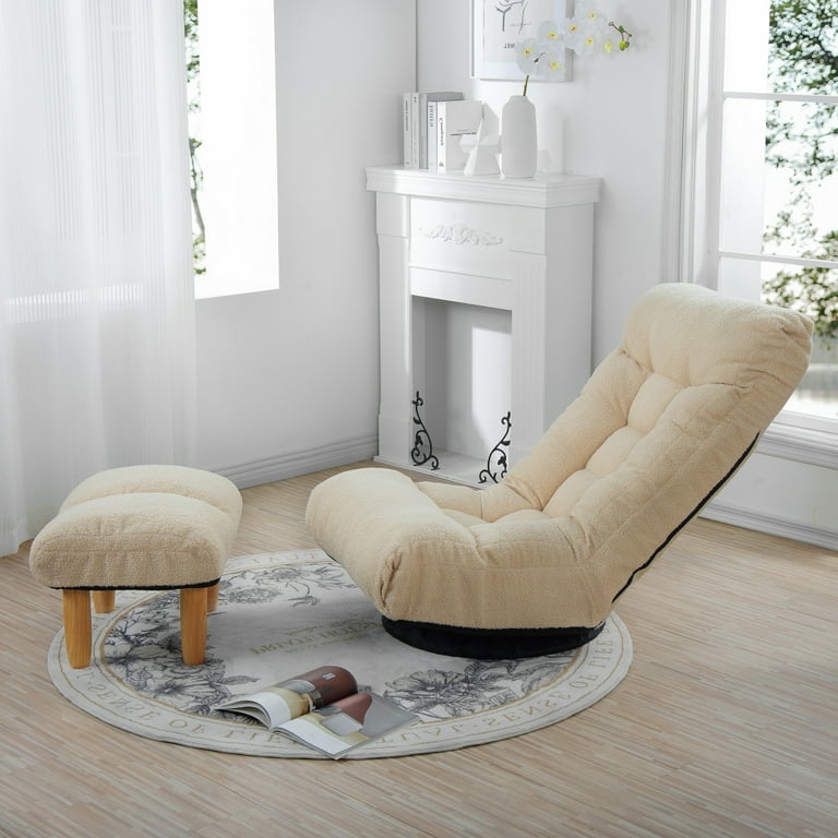 3D Memory Sofa Reclining Chair, 360° Rotation Lazy Sofa Japanese