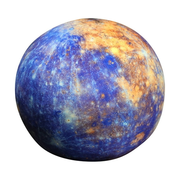 3D Mercury Plush Pillow Large Size, Ultra Soft Short Staple Cotton With Realistic Nasa-Style Design, Educational Stem Toy For Kids 3-8 And Great Gift For Little Astronomers