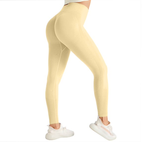 3D Metabolic Booster Leggings-3D Anti-Cellulite Compression Leggings for Women, High Waist Scrunch Butt Yoga Pants Khaki M