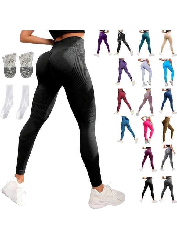 3D Metabolic Booster Leggings-3D Anti-Cellulite Compression Leggings for Women, High Waist Scrunch Butt Yoga Pants