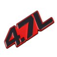 thumbnail image 1 of 3D Metal 4.0L 4.6L 4.7L 5.0L 5.7L 6.0L 6.2L 6.4L 7.0L Car Sticker Rear Trunk Emblem Badge Decals Fit For BMW Fit For Audi Fit For Honda Fit For Mazda Fit For Toyota, 1 of 7