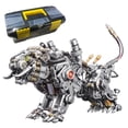 thumbnail image 1 of 3D Metal Bengal Tiger Assembly Model Kit, 700+ PCS Mechanical Tiger with Red & Blue LED Lights, DIY Steampunk Collectible Desktop Ornament Gift for Adults and Teens (With Wing), 1 of 9