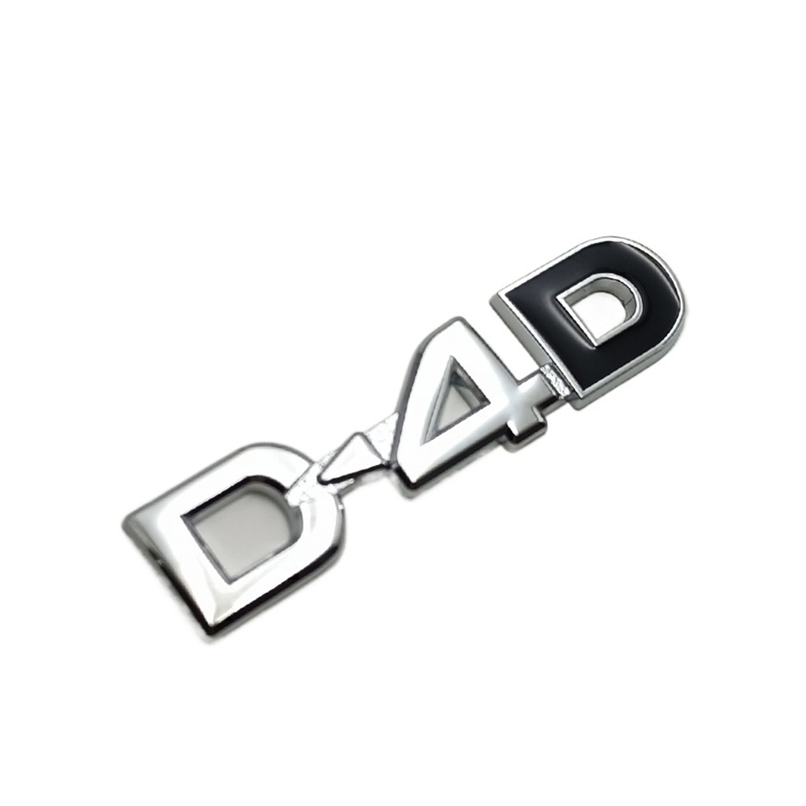 3D Metal Black Logo D4D Emblem Car Badge Trunk Decal D4D Sticker ...