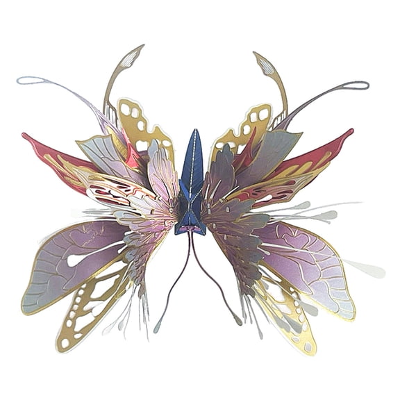 3D Metal Butterfly Model Kit DIY Mechanical Assembly Puzzle Display Decor