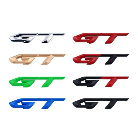 3D Metal Car GT Logo Emblem Trunk Badge Decal StickerGT Line Accessories