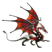 3D Metal Dragon Puzzle Assembly Kit, Robust 304 Stainless Steel Mechanical Cyberpunk Model, Sturdy Resilient Ice & Fire Mythical Beast DIY Toy