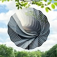 thumbnail image 1 of 3D Metal Hanging Wind Spinners - Design with Color Gradient for Yard & Garden Decor Surreal Aesthetic Perfect Wind Chimes for Outdoor Spaces, 1 of 6