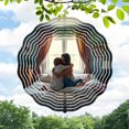 thumbnail image 1 of 3D Metal Hanging Wind Spinners - Unique Design Wind Chimes for Yard & Garden Decor Create a Dreamlike Atmosphere, 1 of 6