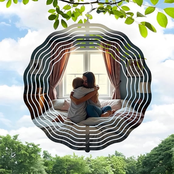 3D Metal Hanging Wind Spinners - Unique Design Wind Chimes for Yard & Garden Decor Create a Dreamlike Atmosphere