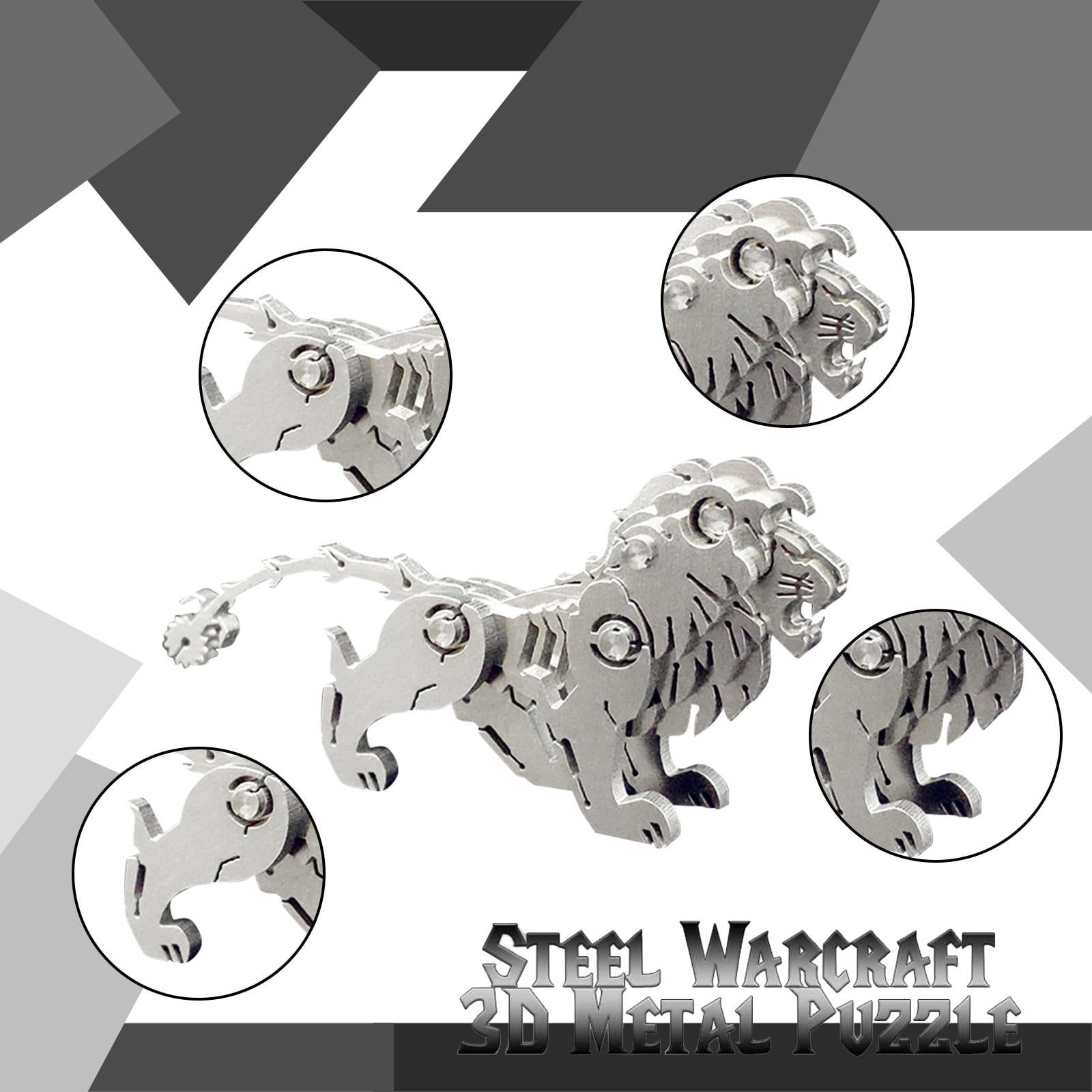 3D Metal Elk Model Kit – DIY Mechanical Puzzle, Mythology Animal Craft For Adults & Teens