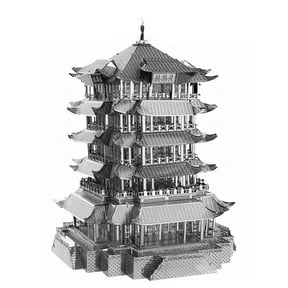 3D Metal Puzzle for Adults, Metal Model Kit, Chinese Famous Architecture Building Kit DIY Craft Brain Teaser 3D Puzzles for Home Office Decor, Creative Gift Building Set