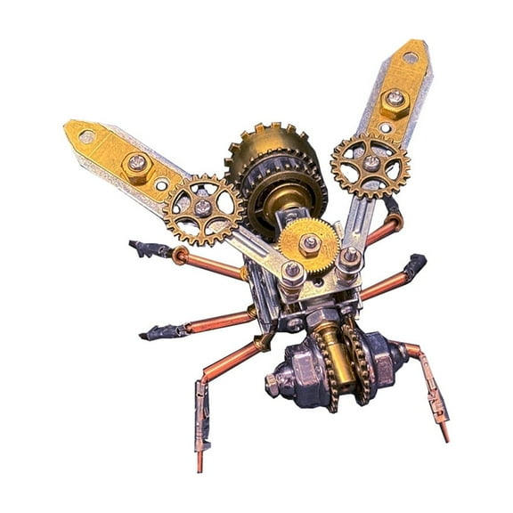 3D Metal Puzzle Bee A Insects Model Kit, 127PCS Steampunk DIY Assembly Mechanical Building Kit Collectible Home Decor for Birthday Christmas Adults & Teens