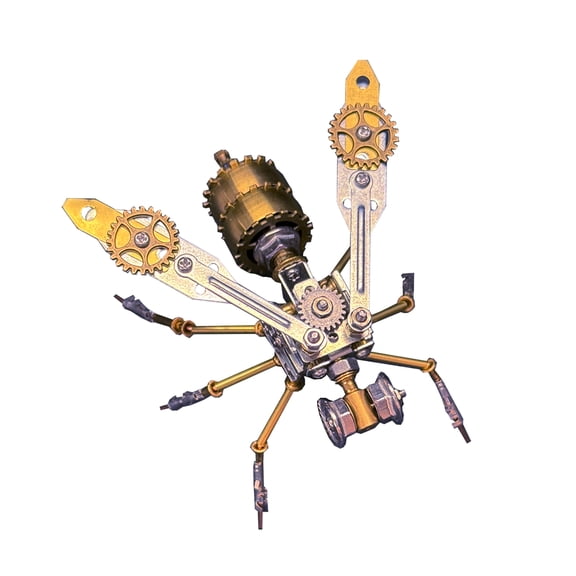 3D Metal Puzzle Bumblebee A Stereoscopic 134 PCS, Steampunk Mechanical Model Kit With DIY Assembly, Home Display Desk Decor For Adult Collectors And Creative Gifts