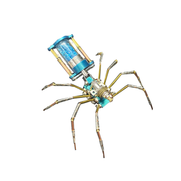 3D Metal Puzzle Insect Model Kit, 117PCS 3D Cyberpunk DIY Mechanical Zero-Day Venom Spider Building Kit, Unique Desk Creative Art Decorations Gift for Adults