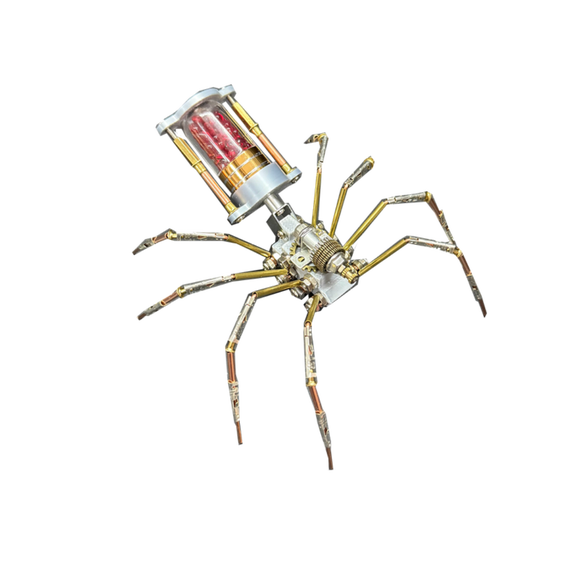 3D Metal Puzzle Insect Model Kit, 117PCS 3D Cyberpunk DIY Mechanical Zero-Day Venom Spider Building Kit, Unique Desk Creative Art Decorations Gift for Adults