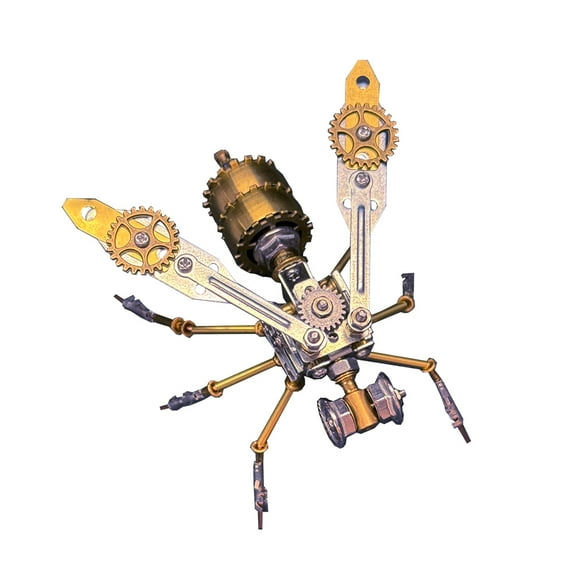 3D Metal Puzzle Insect Model Kit, 134PCS DIY Assemble Mechanical Bumblebee Model, Creative Art Desk Ornament for Home & Offices