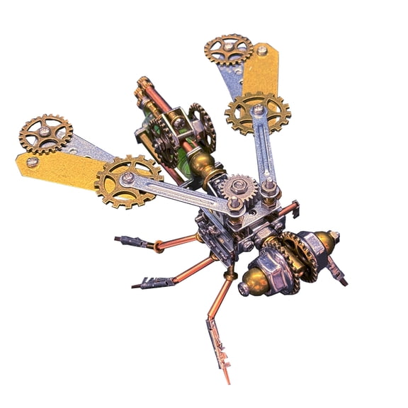 3D Metal Puzzle Insect Model Kit, 157PCS DIY Assembly Steampunk Mechanical Bee Model, Creative Desk Decorations for Adults