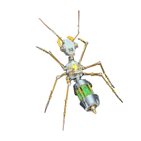 3D Metal Puzzle Insect Model Kit, 194PCS 3D Cyberpunk DIY Mechanical Venom Ant Building Kit, Unique Desk Creative Art Decorations Gift for Adults