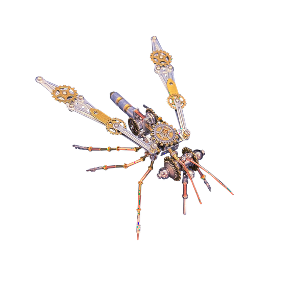 3D Metal Puzzle Insect Model Kit, 213PCS DIY Assembly Mechanical Mosquito Model, Creative Desk Decorations for Adults