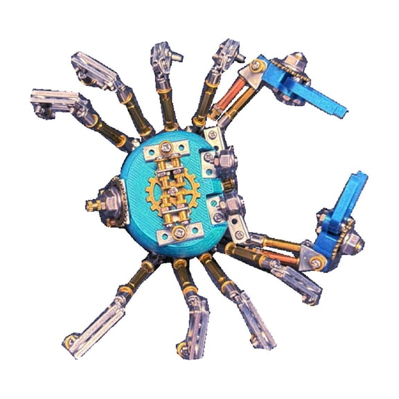 3D Metal Puzzle Insect Model Kit, 313PCS 3D Cyberpunk DIY Mechanical Gear Crab Claw Building Kit, Unique Desk Creative Art Decorations Gift for Adults