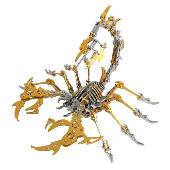 3D Metal Puzzle Insect Model Kit, 430PCS DIY Assembly Mechanical Scorpion Model, Desk Creative Decorations Gift for Adults