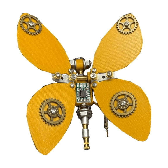 3D Metal Puzzle Insect Model Kit, 97PCS 3D Cyberpunk DIY Mechanical Scaled Wing Floating Butterfly Building Kit, Unique Desk Creative Art Decorations Gift for Adults
