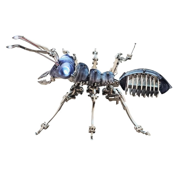 3D Metal Puzzle Insect Model Kit, DIY Handcrafted Assemble Mechanical Bionic Ant Kit with Movable Joints, Metal Assembly Model for Adults - 150PCS