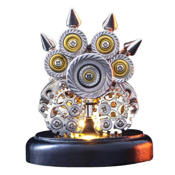 3D Metal Puzzle Model Kit, 100+PCS 3D Illuminated Tiger Paw Building Kit with LED Light, Unique Desktop Decor & Creative Gift for Teens & Adults