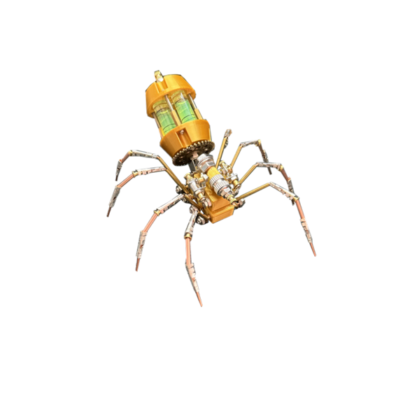 3D Metal Puzzle Model Kit, 139Pcs 3D Cyberpunk DIY Cyber Stalker Futuristic Spider Building Kit, Unique Desk Creative Art Decorations Gift for Adults