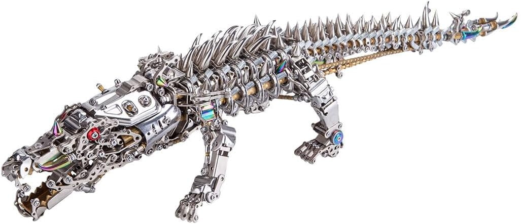 MechPuConToy 3D Metal Puzzle Bike - 1:10 Scale Mechanical Model Assembly Kit