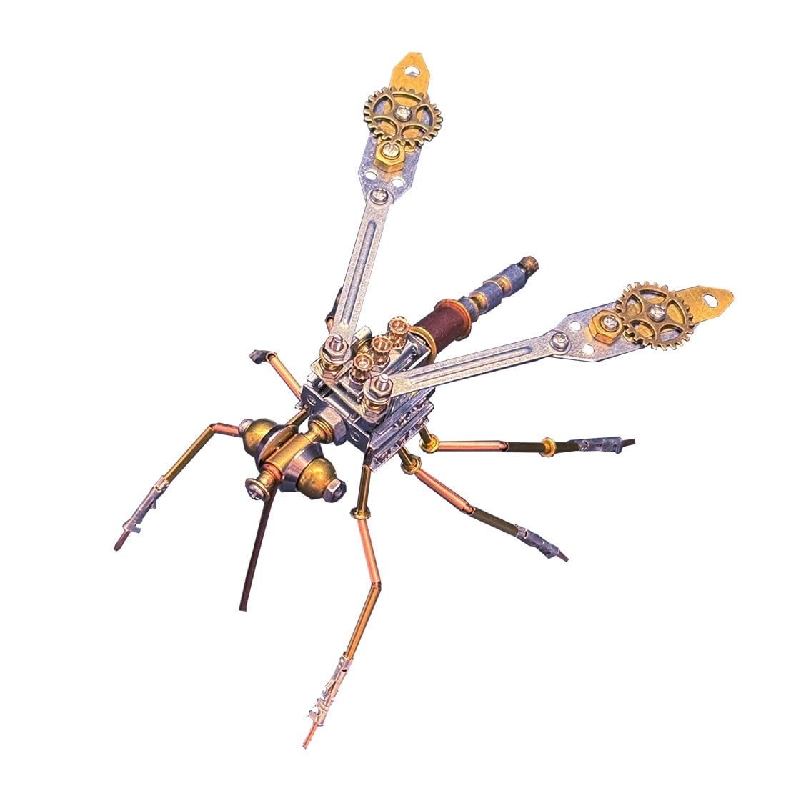 3D Metal Puzzle Mosquito Insects Model Kit, 144PCS Steampunk DIY Assembly Mechanical Building Kit Collectible Home Decor for Birthday Christmas Adults & Teens