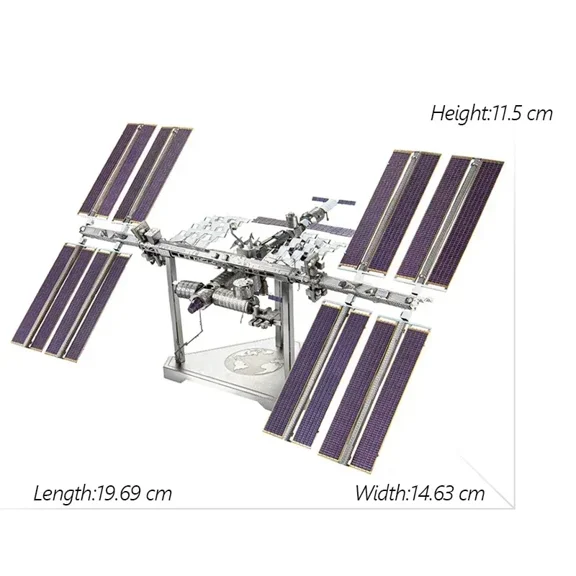 3D Metal Puzzle UFO Model, DIY Handmade Spacecraft Assembly Kit for Space Enthusiasts, Collectible Decor & Leisure Project