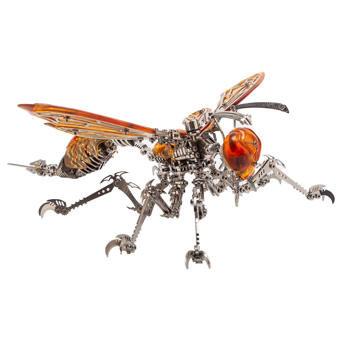 3D Metal Puzzle Wasp Insects Model Kit, 420PCS Steampunk DIY Assembly Mechanical Building Kit Collectible Home Decor for Birthday Christmas Adults & Teens