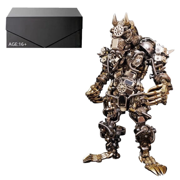 3D Metal Puzzles Mechanical Hyperrealistic Werewolf Model Set, Steampunk DIY Craft 3D Puzzles Kit Great Gifts for Adults(Werewolf)