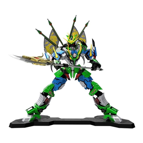 3D Metal Puzzles Model Kit, Mechanical Soldier King DIY Building Set for Adults Teen, Creative Desktop Decor, Green