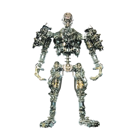 3D Metal Puzzles Skeleton Model Kits, 1250+PCS DIY Assembly Mechanical Steampunk Skull Model, Creative Decorations for Office & Home
